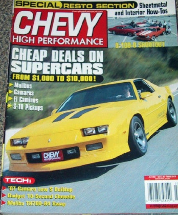 CHEVY HIGH PERFORMANCE 2001 JULY - BUDGET BUILD-UPs